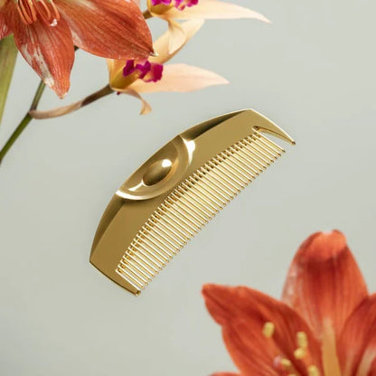 LOVECHROME K24GP Tsuki Gold Folding Hair Comb
