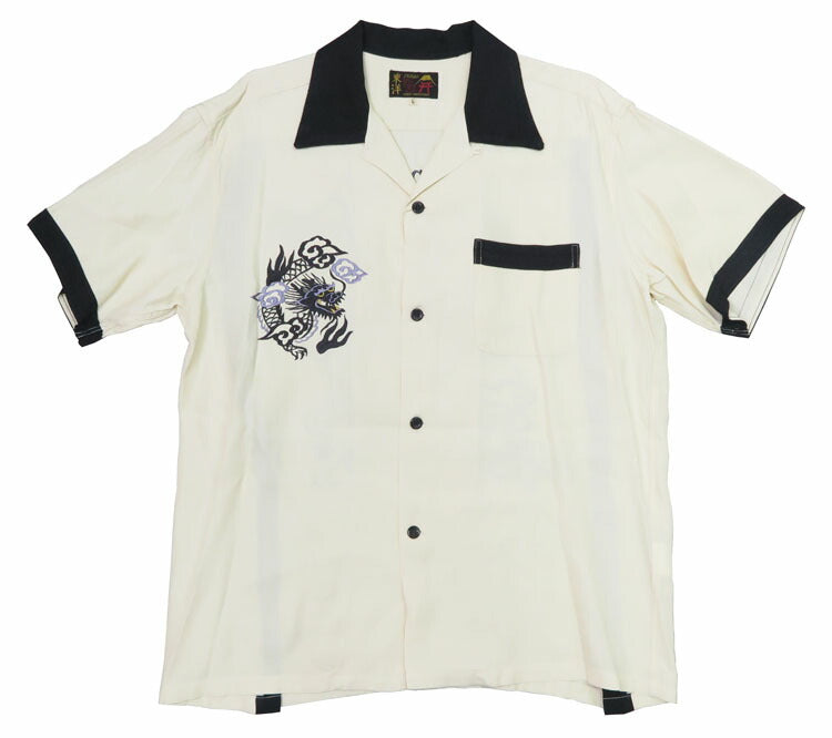 Tailor Toyo TT39303 Short Sleeve Embroidered Bowling Shirt