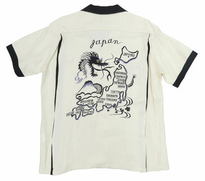 Tailor Toyo TT39303 Short Sleeve Embroidered Bowling Shirt
