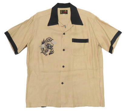 Tailor Toyo TT39303 Short Sleeve Embroidered Bowling Shirt