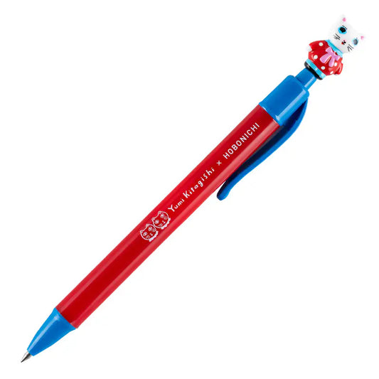 Hobonichi Shiro Neko 0.5mm Fine Tip Yumi Kitagishi Cute Character Mascot Ballpoint Pen