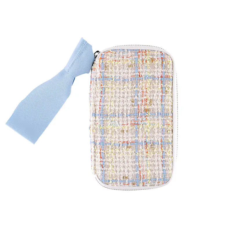 Hobonichi Techo 2026 Small Drawer Pouch – Iwate Homespun Sherbet Tweed