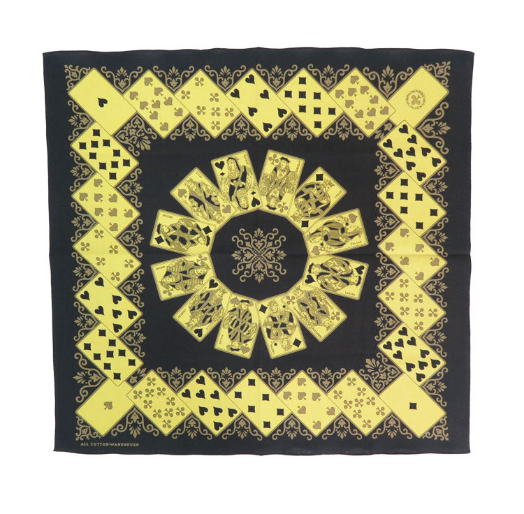 WAREHOUSE Selvedge WH5240 Playing card Print  Bandana