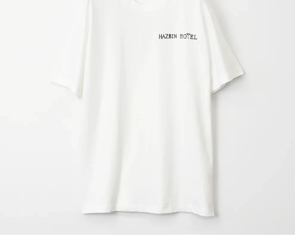 HAZBIN HOTEL Logo T-Shirt White