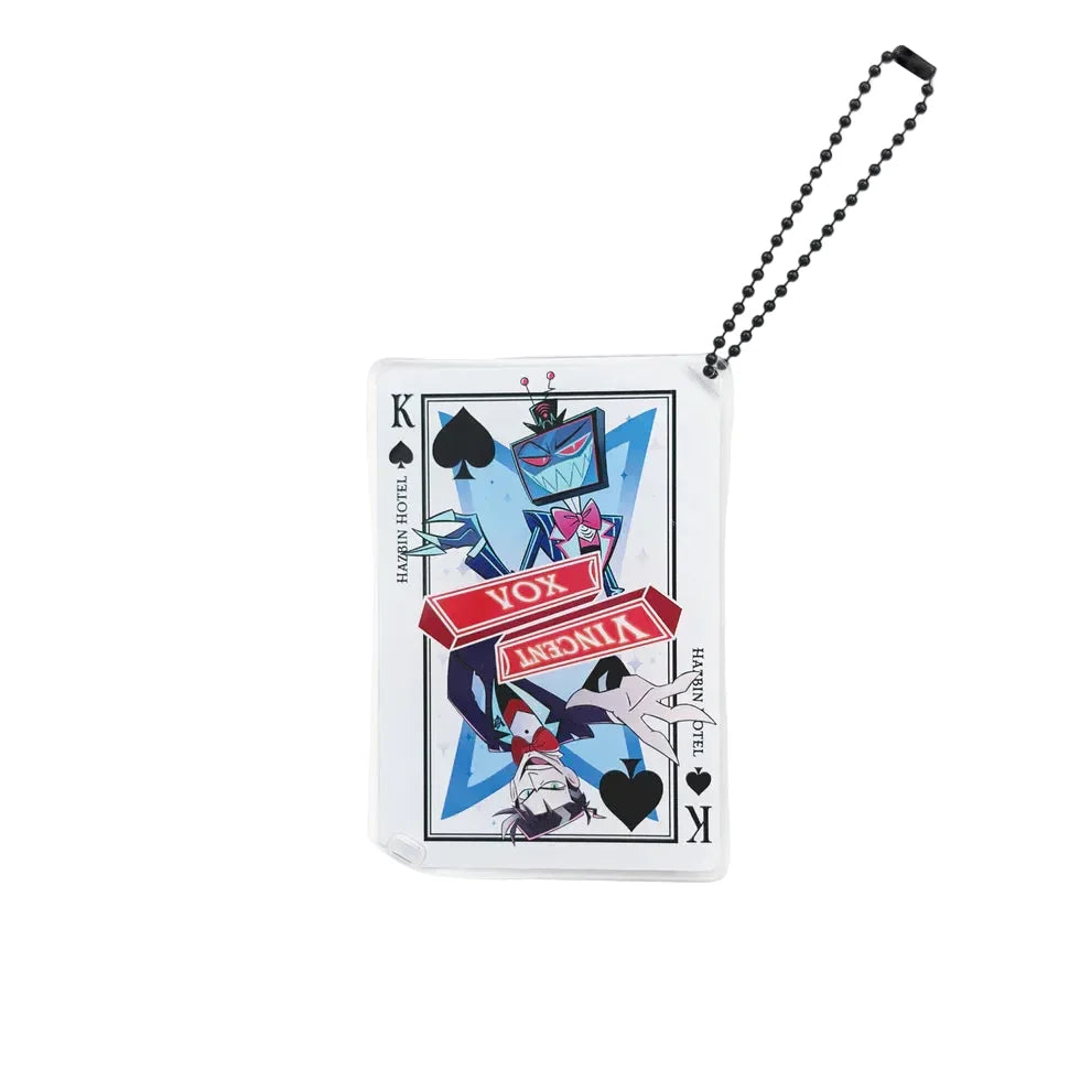 Hazbin Hotel Vox Playing Card Acrylic Stand & Keychain