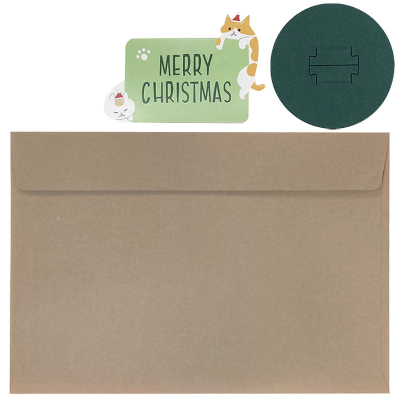 Christmas Greeting Card – Cat Tree Pop-Up Card