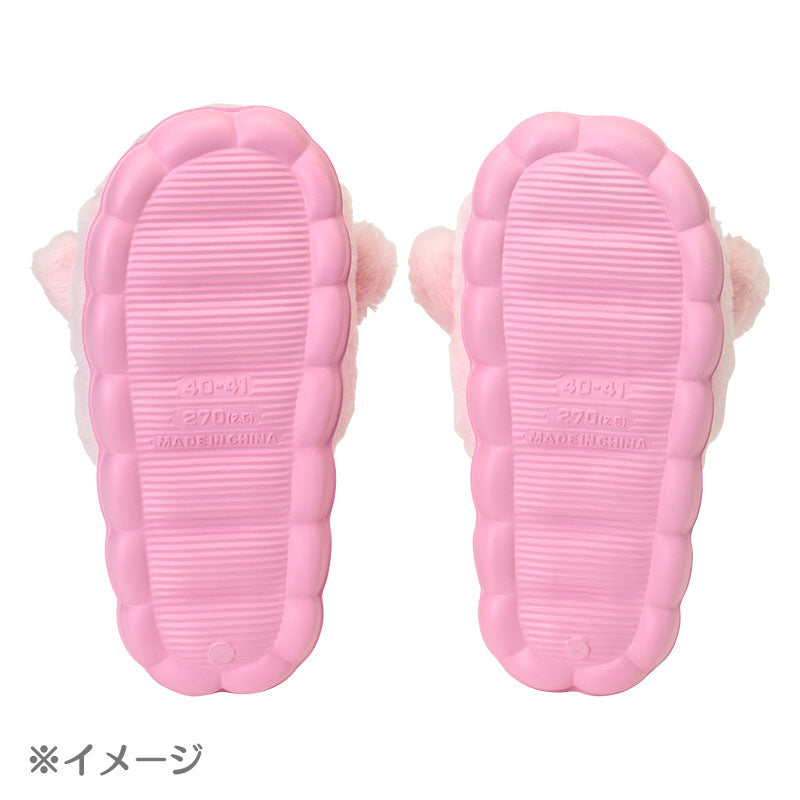 Sanrio Hello Kitty Face Plush Slippers – Adult Size