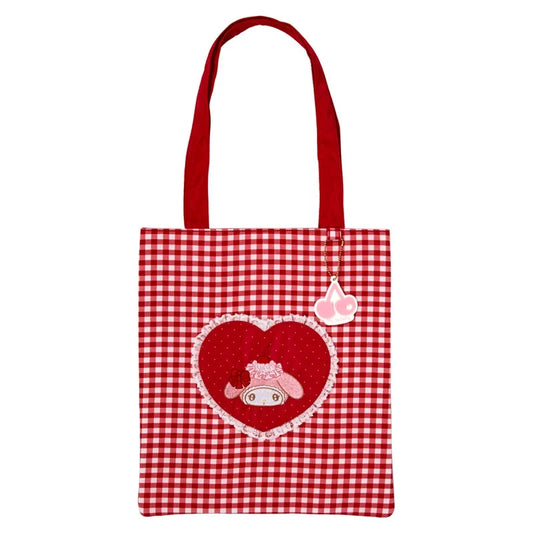 Whipped Cherry Tote Bag – Gingham Check A4 Size Sub Bag