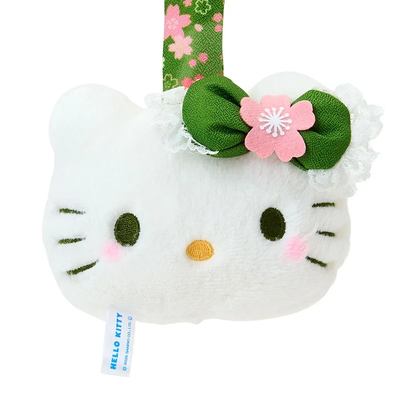 Sanrio Hello Kitty Face Tag Mascot – Matcha Sakura Design