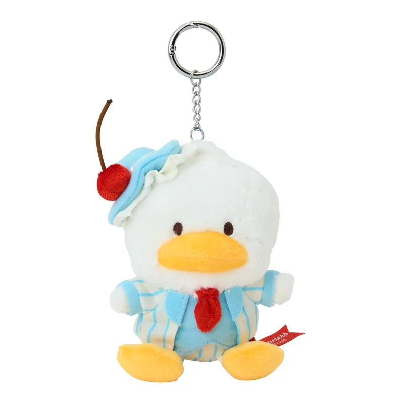 Sanrio Ahiru no Pekkle Sweet Cake Collection Mascot Holder Plush Keychain