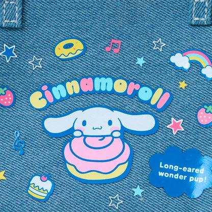 Sanrio Cinnamoroll Denim Pouch with Chain Handle