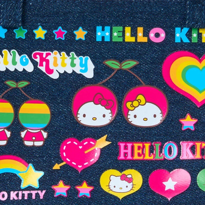 Sanrio Hello Kitty Denim Pouch with Chain Handle